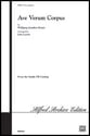 Ave Verum Corpus Two-Part choral sheet music cover